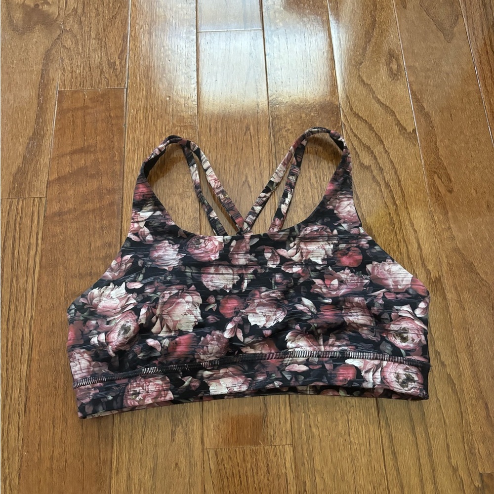 Lululemon Energy Bra Nulux Peony Multi Floral size 8 - Picture 7 of 7